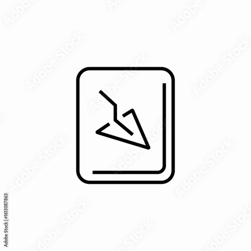 trowel tool construction icon sign vector