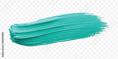 realistic 3d pastel paint brush stroke in different color style isolated on transparent background