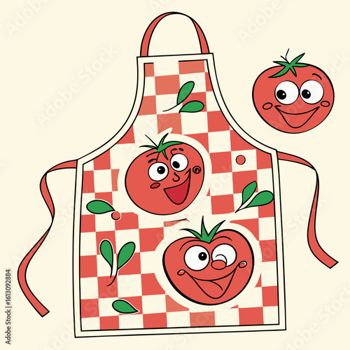 vector illustration of an tomatos
