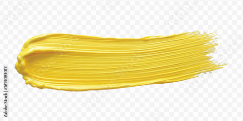 realistic 3d pastel paint brush stroke in different color style isolated on transparent background