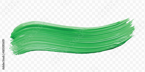 realistic 3d pastel paint brush stroke in different color style isolated on transparent background