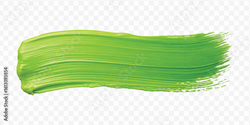 realistic 3d pastel paint brush stroke in different color style isolated on transparent background