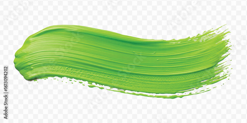 realistic 3d pastel paint brush stroke in different color style isolated on transparent background