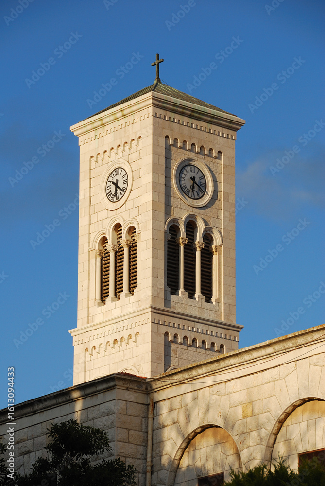 Fototapeta premium Torre de la Iglesia de San José en Nazaret, Israel
