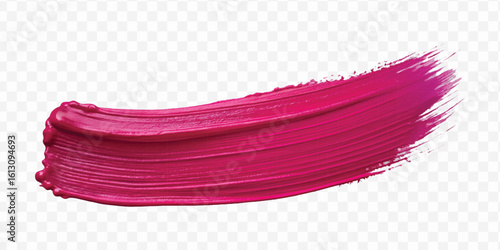 realistic 3d pastel paint brush stroke in different color style isolated on transparent background