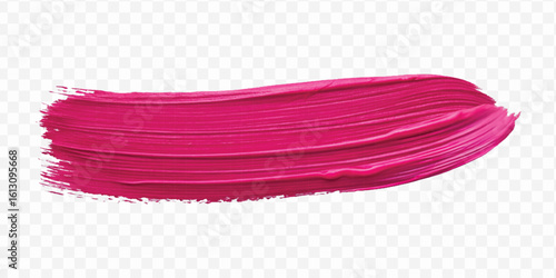 realistic 3d pastel paint brush stroke in different color style isolated on transparent background