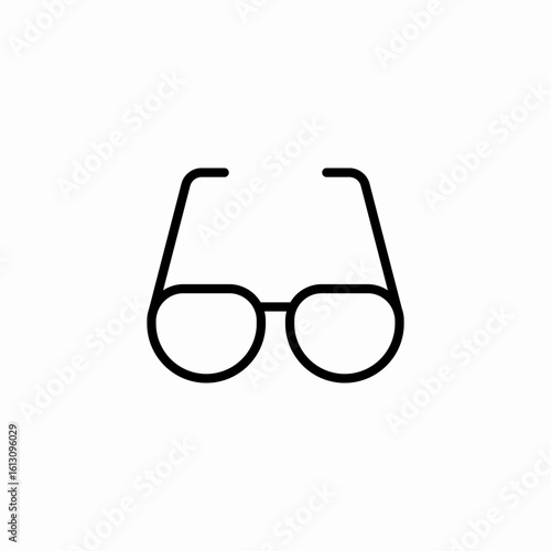 reading glasses spectacles icon sign vector
