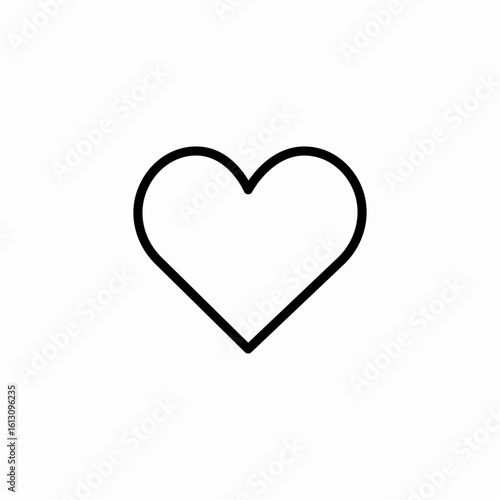 simple heart love icon sign vector
