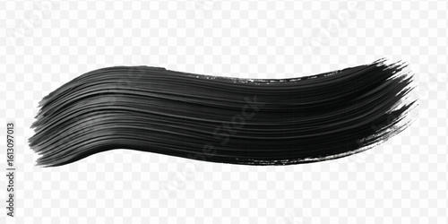 realistic 3d pastel paint brush stroke in different color style isolated on transparent background