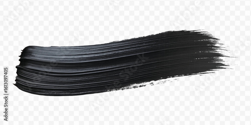 realistic 3d pastel paint brush stroke in different color style isolated on transparent background