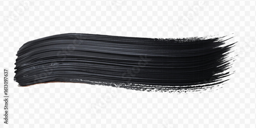 realistic 3d pastel paint brush stroke in different color style isolated on transparent background