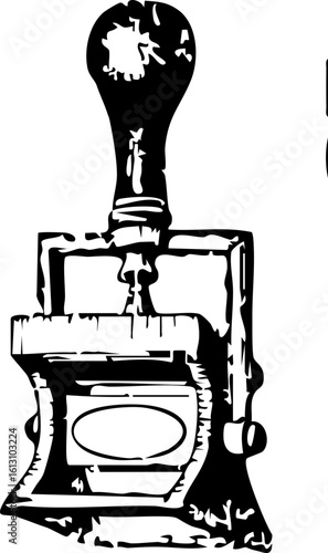 Vintage Ink Stamp Illustration