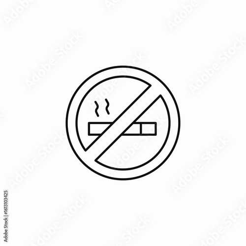 no smoking allowed icon sign vector