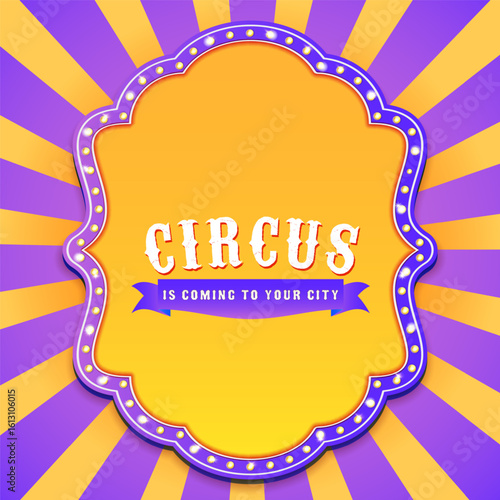 circus theme background featuring rich colorlful elements