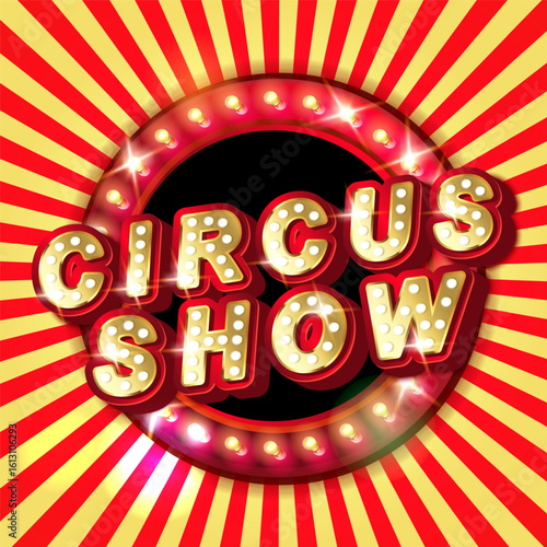 circus theme background featuring rich colorlful elements