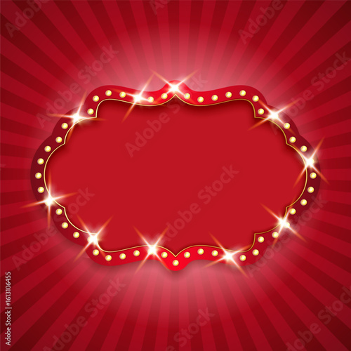 circus theme background featuring rich colorlful elements