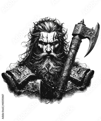Viking warrior Odin	
