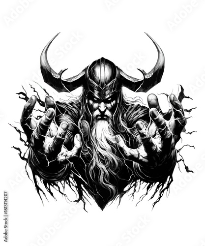 Viking warrior Odin	
