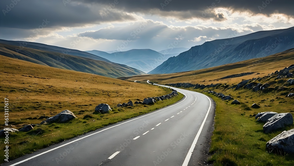 Fototapeta premium road in mountains