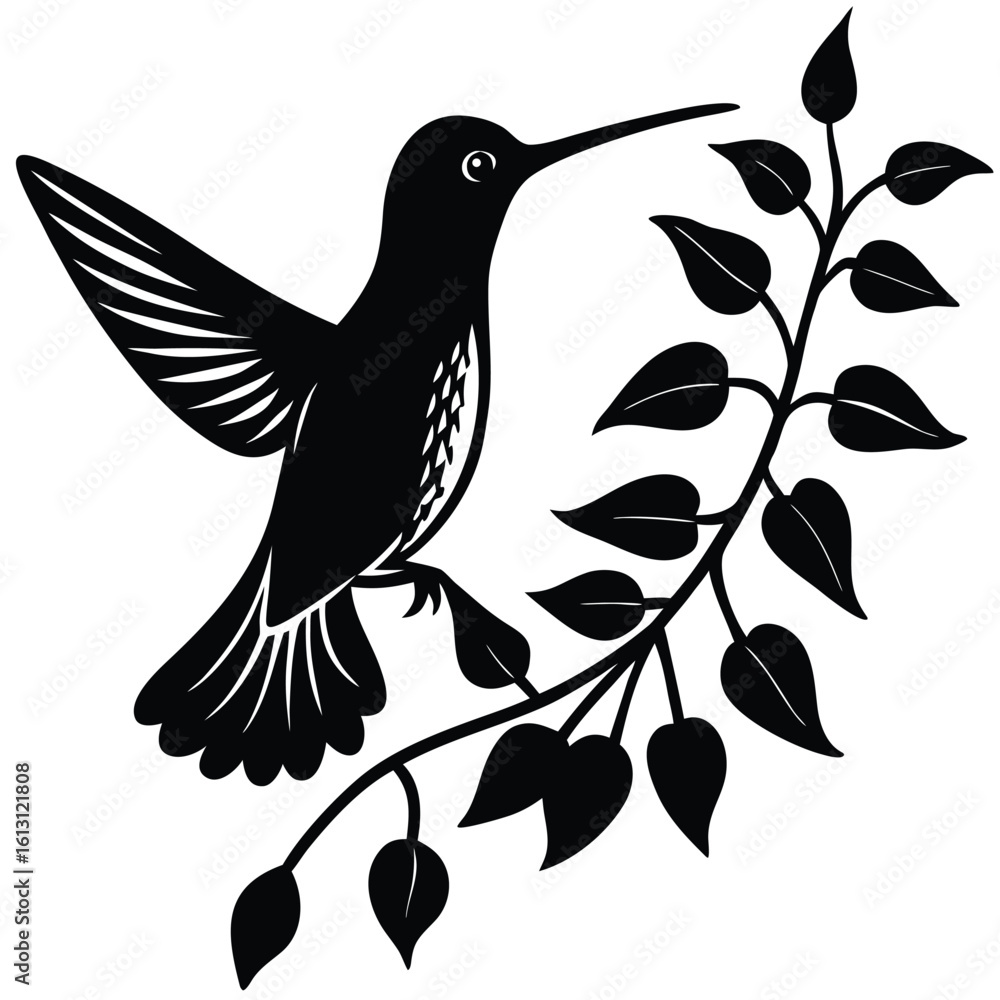 Obraz premium vector illustration of a bird