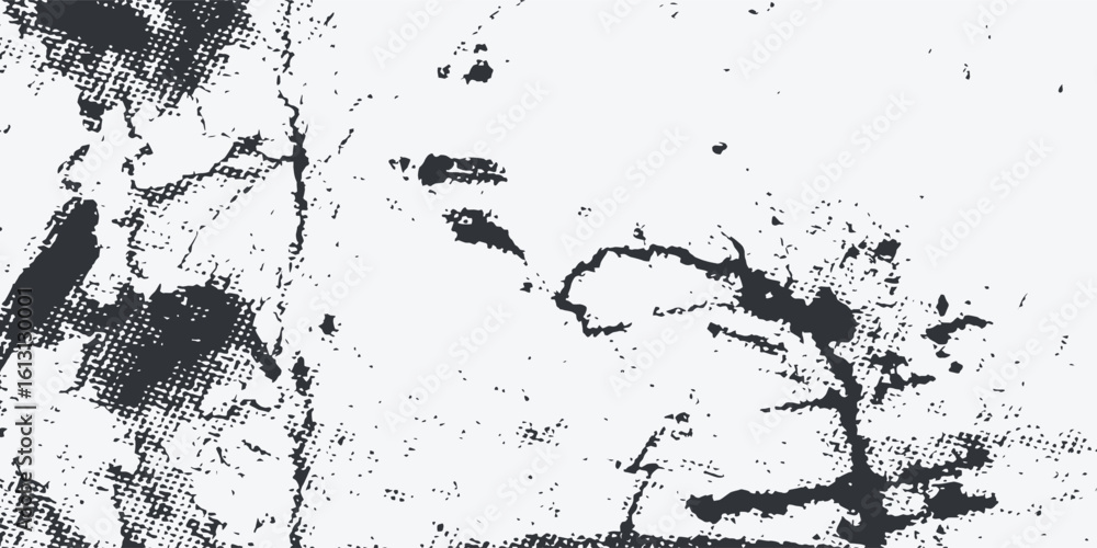 Obraz premium Black and white grunge. Distress overlay texture. Abstract surface dust and rough dirty wall background concept. Worn, torn, modern arts