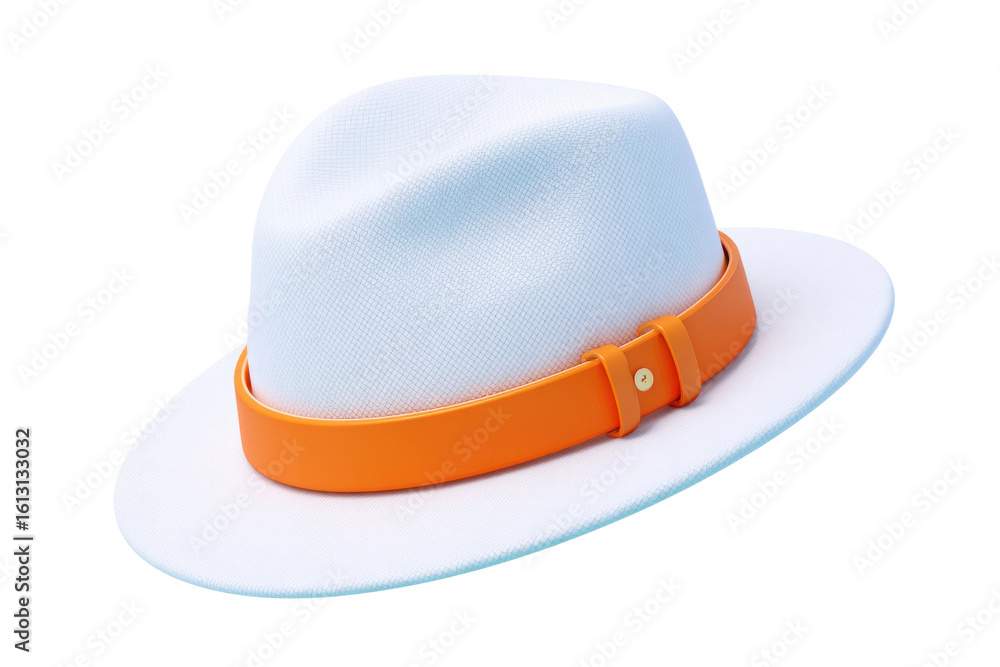 Stylish hat display fashion show product photography indoor close-up. Isolated on transparent background, png. Stylish hat display fashion show product photography indoor close-up. Isolated on transparent background, png.