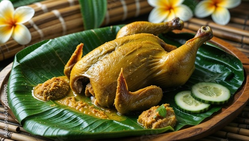 Bali's Best: Ayam Betutu with Fresh Sambal and Tropical Flair