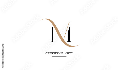 MV, VM, M, V abstract letters logo monogram