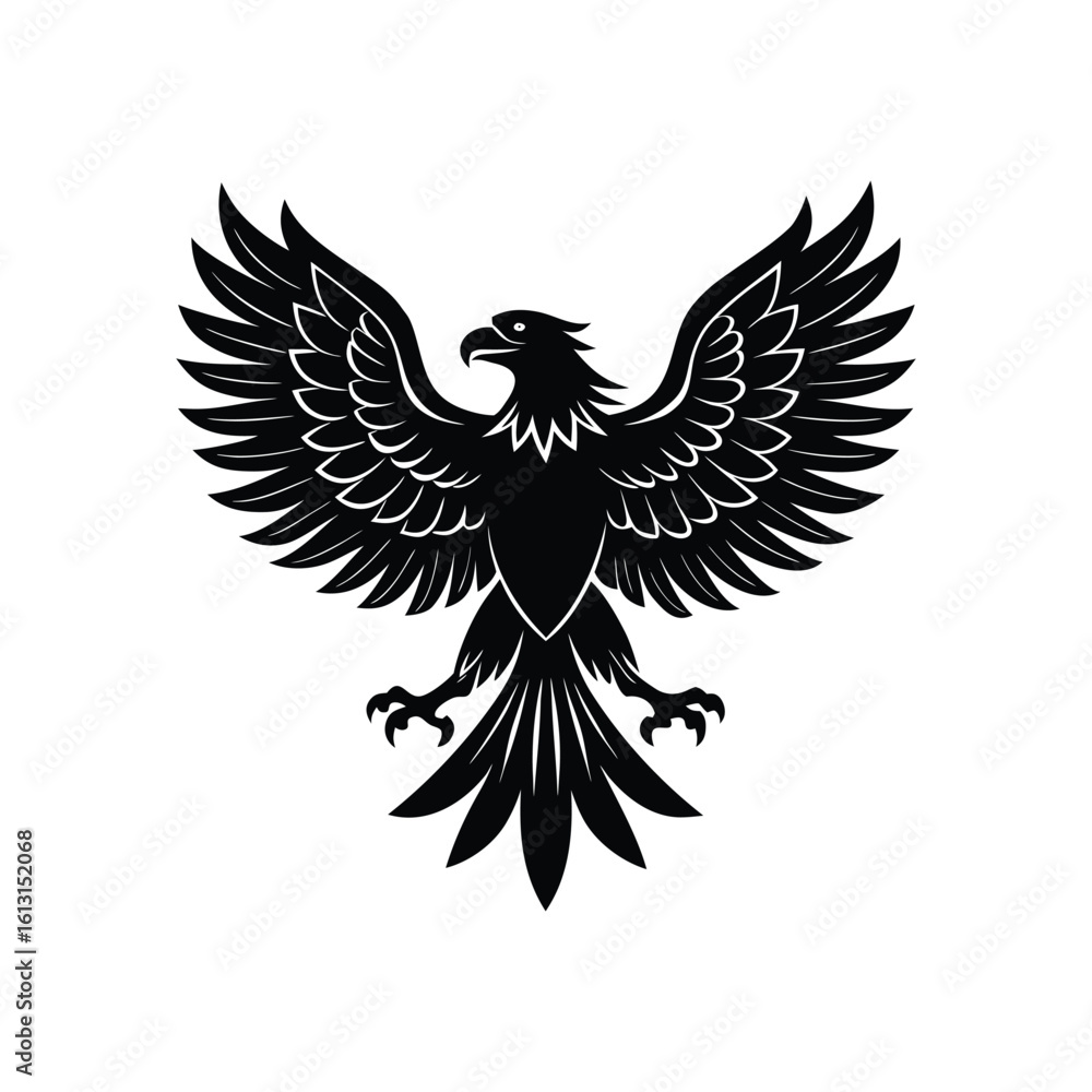 Fototapeta premium eagle tattoo vector