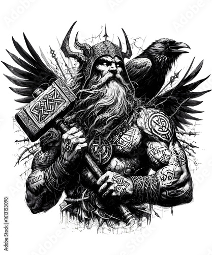 Viking warrior Odin	
