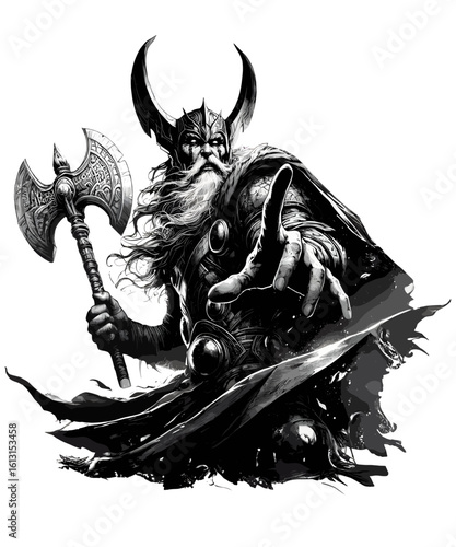 Viking warrior Odin	
