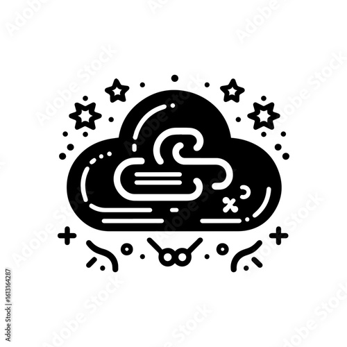 Cloud with code brackets for dev tools