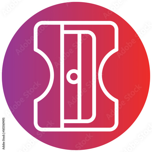 Sharpener line icon style
