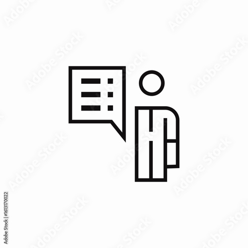 person chat message icon sign vector