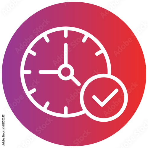 Deadline line icon style