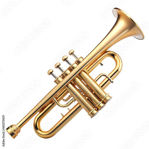 trumpet icon isolated on white background