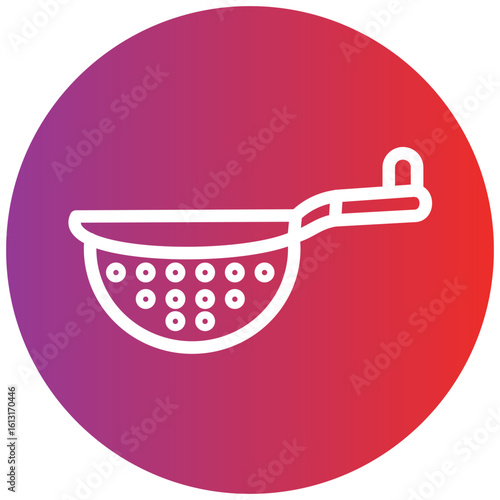 Tea Strainer line icon style