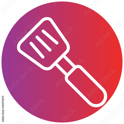 Spatula line icon style