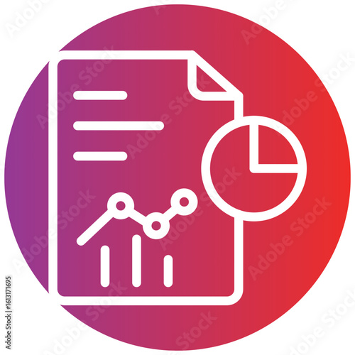 Report Line Icon Style