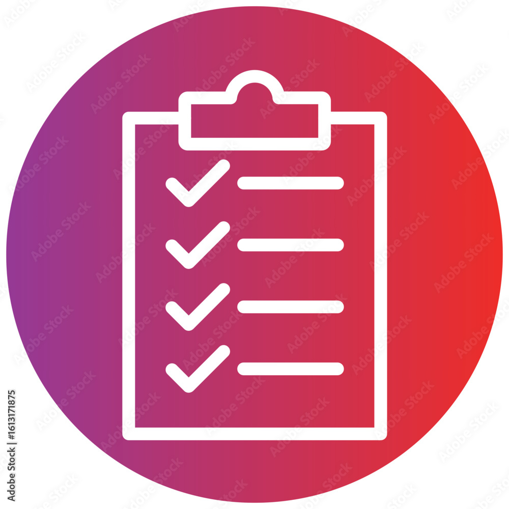 Completed Tasks Line Icon Style Completed Tasks Line Icon Style