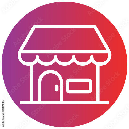 Shop Line Icon Style