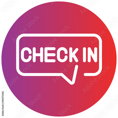 Check In Line Icon Style