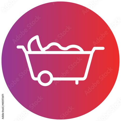 Laundry Line Icon Style
