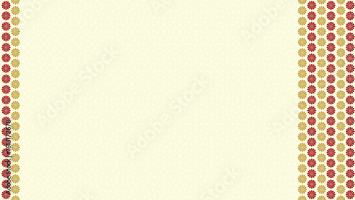 高貴な菊柄の背景フレームイラスト素材