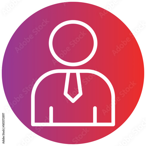 Lawyer Line Icon Style