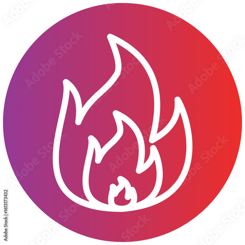 Fire Line Icon Style