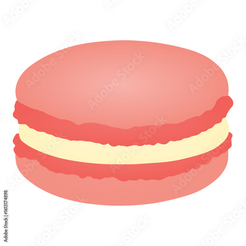 pink macaron vector