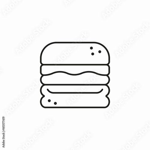 stacked sweet pancakes icon sign vector