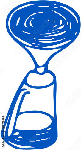 Salt shaker with dotted holes and compact silhouette