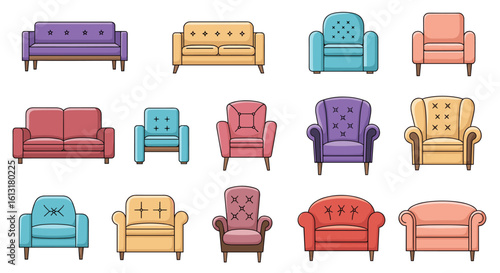 Collection of Modern and Classic Sofa and Armchair Designs for Home Decor Inspiration